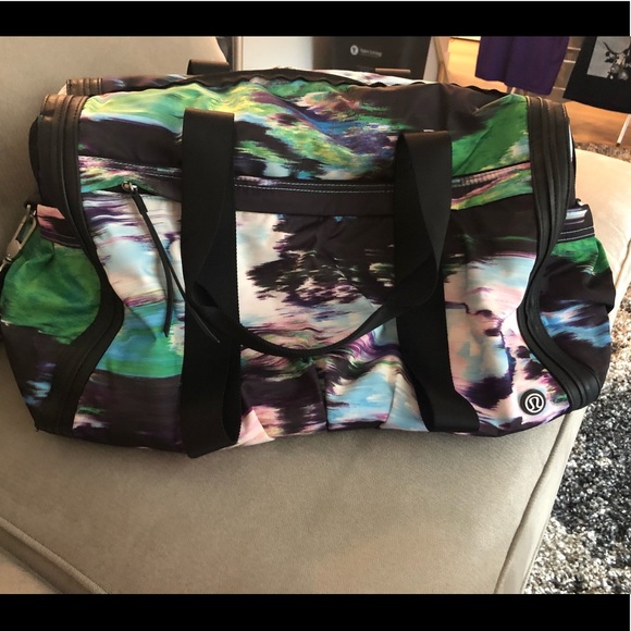 lululemon athletica Handbags - Lululemon duffel gym bag multi colored